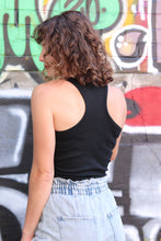 Lade das Bild in den Galerie-Viewer, Débardeur femme "Foda-se" Noir & Strass