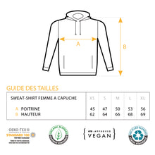 Lade das Bild in den Galerie-Viewer, Hoodie femme "Foda-se" crème