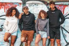 Lade das Bild in den Galerie-Viewer, Hoodie homme mixte "Foda-se" noir