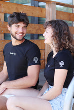 Charger l'image dans la galerie, T-shirt homme/femme (mixte) Emblème Portugal FPF "Foda-se" Noir phosphorescent